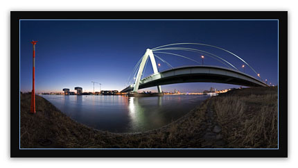 Severinsbrücke Köln am, Deutzer Hafen